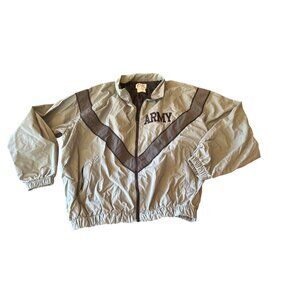 Army IPFU Jacket Medium/Regular Skilcraft Nylon Gray/Black Lightweight Windbreak